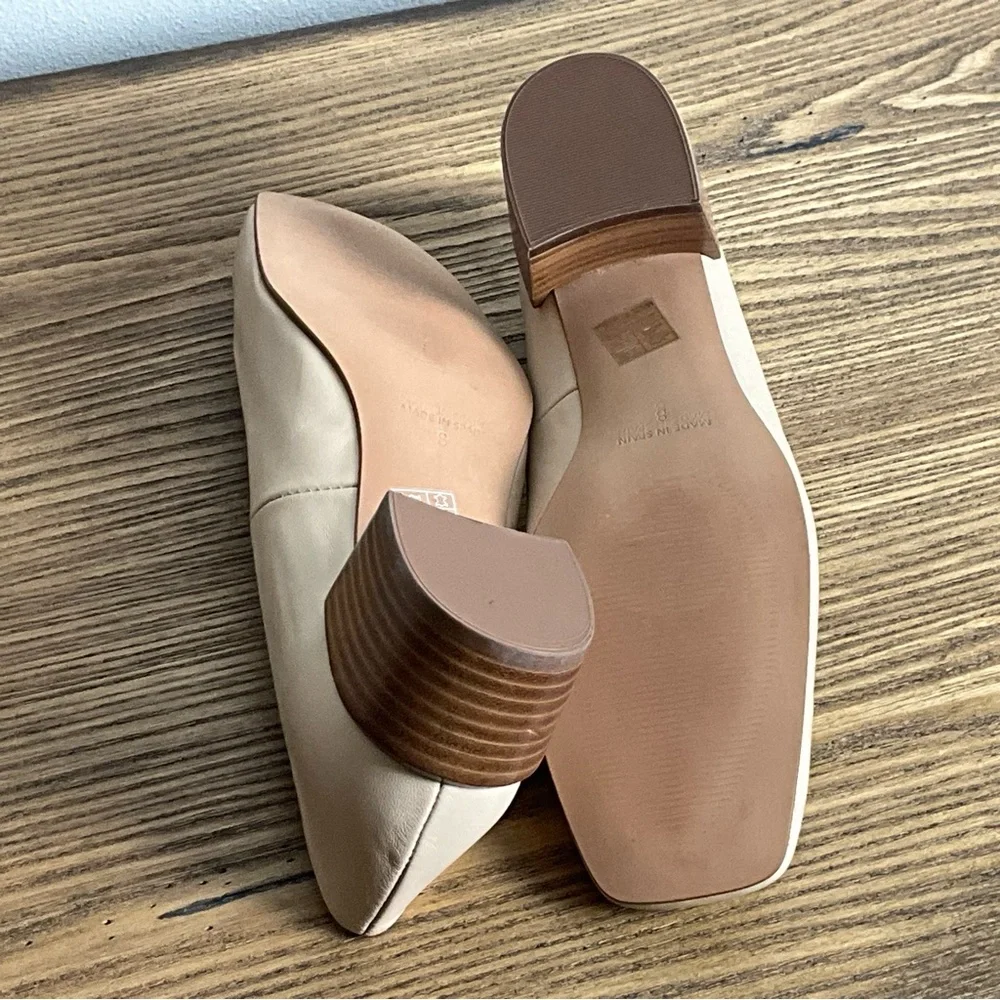 Intentionally Blank Tristi Beige Leather Pumps, New in Box - Picture 6 of 7